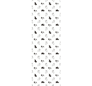 Pentu luonnoksia kuvio koira tapetti - Tenstickers