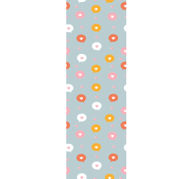 Kukkainen polkakuvio ympyrät tapetti - Tenstickers