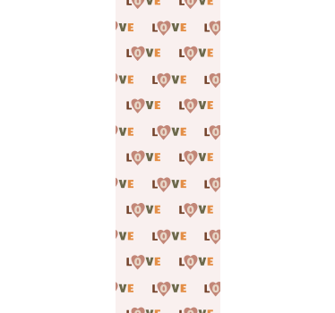 Rakkaustekstikuvio teksti tapetti - Tenstickers