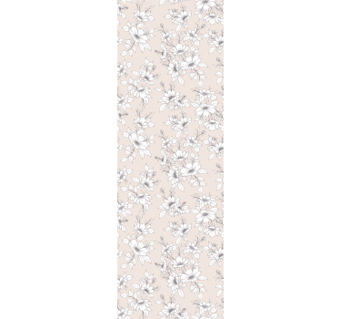 Tyylikäs beige koostumus kukkatapetti - Tenstickers