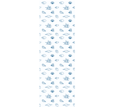 Merihenkinen sketsi-aihe kalastus tapetti - Tenstickers