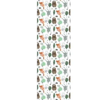 Orava karhu söpö kani viidakko tapetti - Tenstickers