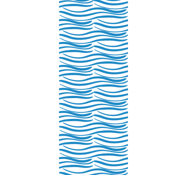 Tyylikäs aaltokuvio 3d tapetti - Tenstickers
