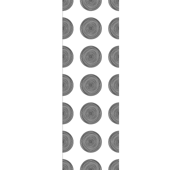 Pyöreitä puukuvioita kuviotapetti - Tenstickers