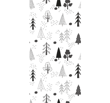 Skandinaavinen metsä luonto tapetti - Tenstickers