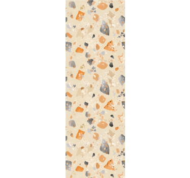 Yksivärinen terrazzo-kuvio tapetti olohuone - Tenstickers