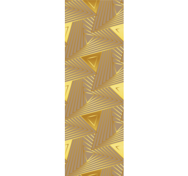 Eklektinen tyyli kultainen geometrinen kuvio moderneja tapetteja - Tenstickers