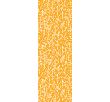 Orange brookes leaf kyinfolk kuvio tapetti olohuone - Tenstickers