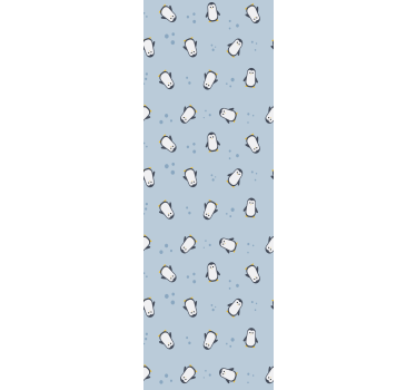 Saumaton pingviinikuvio Tapetti lastenhuoneeseen - Tenstickers