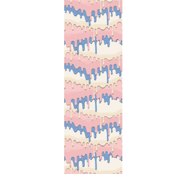 Pastelliväri valuu Tapetti lastenhuoneeseen - Tenstickers