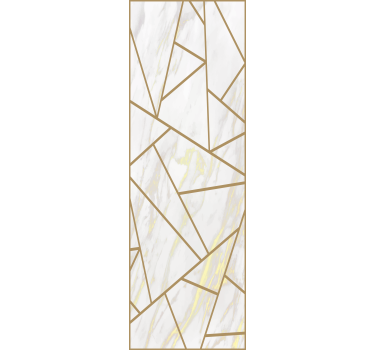 Marmorinen geometrinen mosaiikki tapetti marmori - Tenstickers