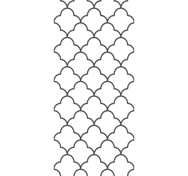 Geometrinen marokkolainen muotoilu keittiön tapetti - Tenstickers