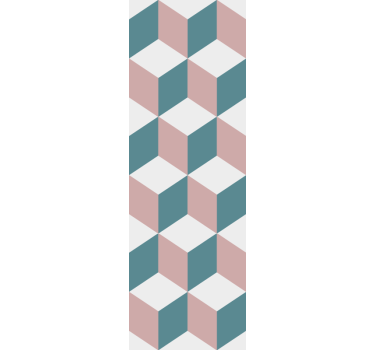3d-kuutiojärjestely geometrinen tapetti - Tenstickers