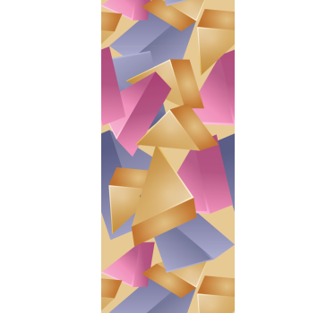Kultainen geometrinen pyramidi kolmio tapetti - Tenstickers
