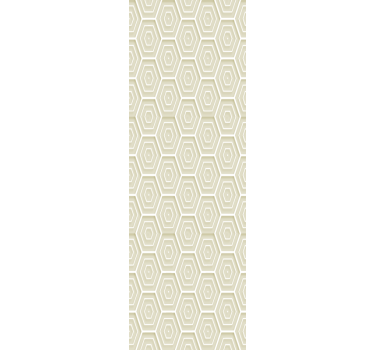 Beige geometrinen kuvio 3D tapetti - Tenstickers