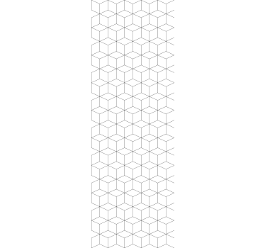 Geometrinen kuutio kuvio tapetti neliökuvioinen - Tenstickers