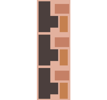 Geometrinen lohkosuunnittelu tapetti - Tenstickers