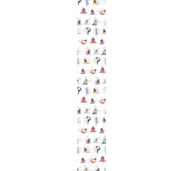 Joogan värikuvakkeet kukkatapetit - Tenstickers