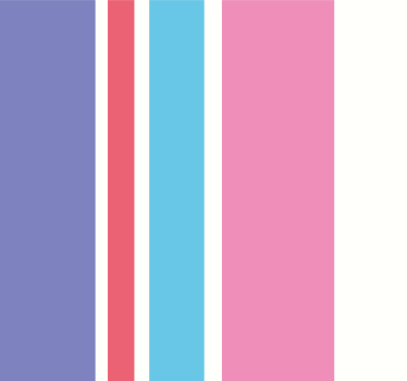 Violetti ja pinkki pystysuora raitatapetti - Tenstickers