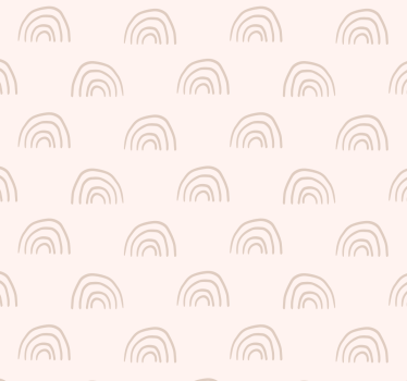 Minimalistinen sateenkaari tapetti vauvanhuoneeseen - Tenstickers