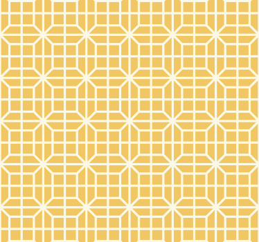 Keltainen geometrinen tapetti - Tenstickers