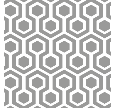 Geometrinen harmaa tapetti - Tenstickers