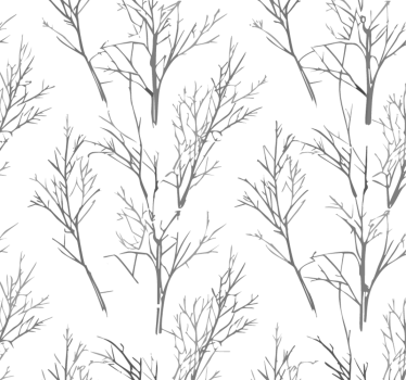 Ohuita oksia harmaa tapetti - Tenstickers