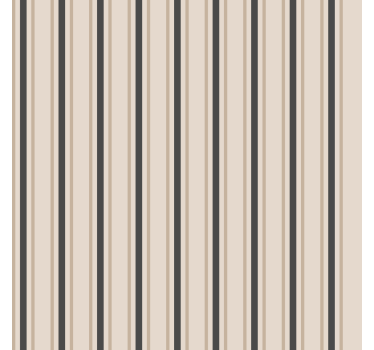 Musta ja beige värit pystysuora raitatapetti - Tenstickers