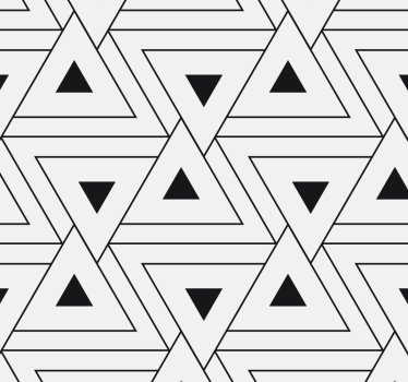Kolmion muotoinen kuvio geometrinen tapetti - Tenstickers