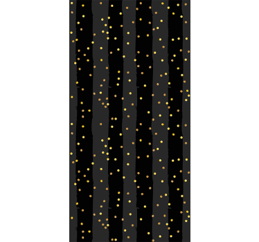 Musta ja kulta raitakuvio tapetti - Tenstickers