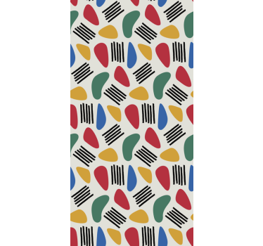 Moderni twister taidetapetti - Tenstickers
