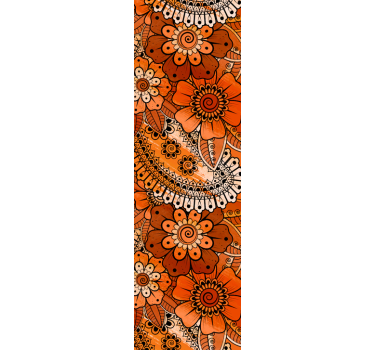 Paisley intialainen tyyli tapetti ornamentti - Tenstickers