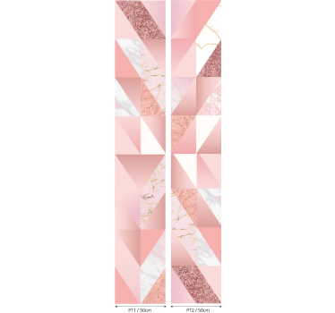 Vaaleanpunainen marmori rakenne tapetti marmori - Tenstickers