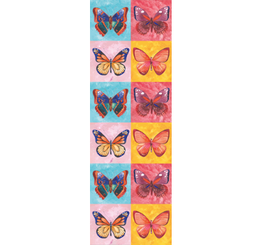 Monivärisiä perhosia tapetti perhonen - Tenstickers