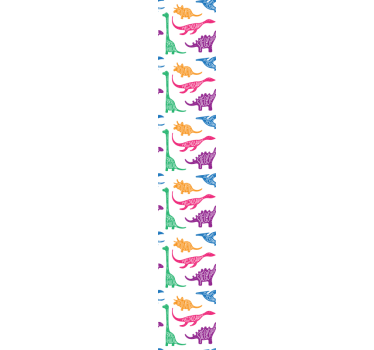 Nimettyjä dinosauruksia Tapetti lastenhuoneeseen - Tenstickers
