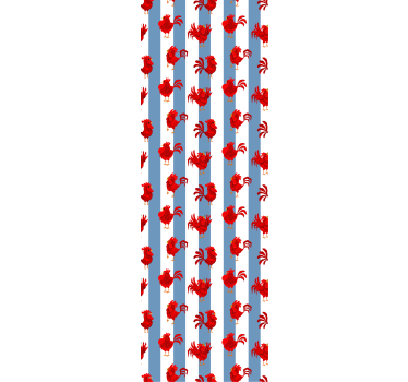 Hummeriraitakuvio eläintapetti - Tenstickers