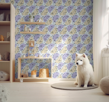Koiran pohjoismainen kuviointi koira tapetti - Tenstickers