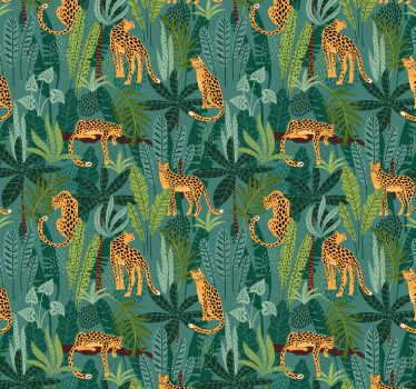 3 leopardia viidakossa viidakko tapetti - Tenstickers