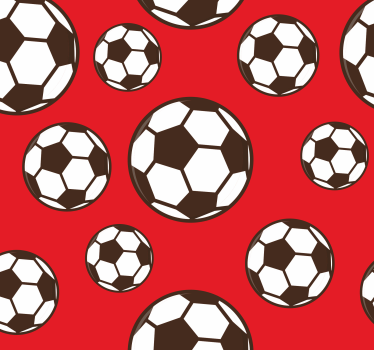 Jalkapallo kuviopeli lastenhuoneen tapetti - Tenstickers