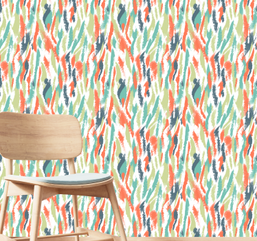 Abstrakti ikat-kuvio tapetti abstrakki - Tenstickers