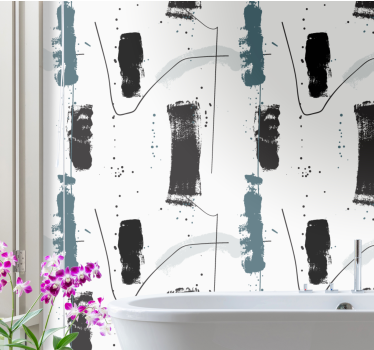Abstraktit siveltimen vedot wc tapetti - Tenstickers