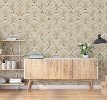 Art deco -kuvio klassinen tapetti - Tenstickers
