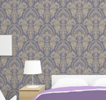 Barokkityylinen lila modernitapetti - Tenstickers
