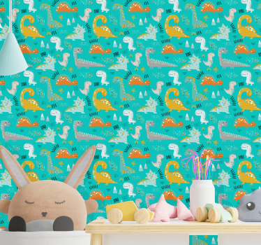 Dinosauruksen ilo dinosaurus tapetti - Tenstickers