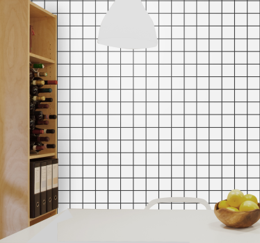 Epätasainen ruutu tapetti neliökuvioinen - Tenstickers