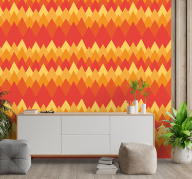 Geometrinen chevron geometrinen tapetti - Tenstickers