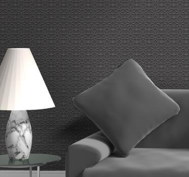 Geometrinen illuusio olohuoneen 3D tapetti - Tenstickers