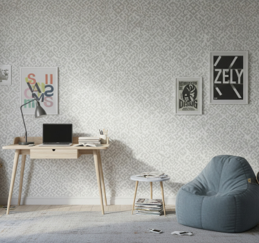 Geometrinen kudottu tapetti teinin huoneeseen - Tenstickers