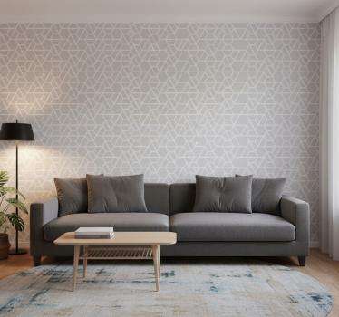 Geometrinen ristikko kuosi - Tenstickers