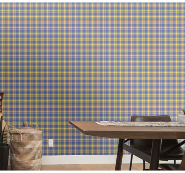 Geometrinen ruudullinen kuvio neliökuvioinen tapetti - Tenstickers